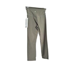 Lululemon Women’s Align HR Crop 21” Cross Waist Armya Green ARMG Size 6 New